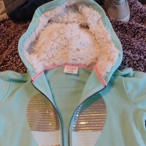 Cat & Jack light teal sweater with good..